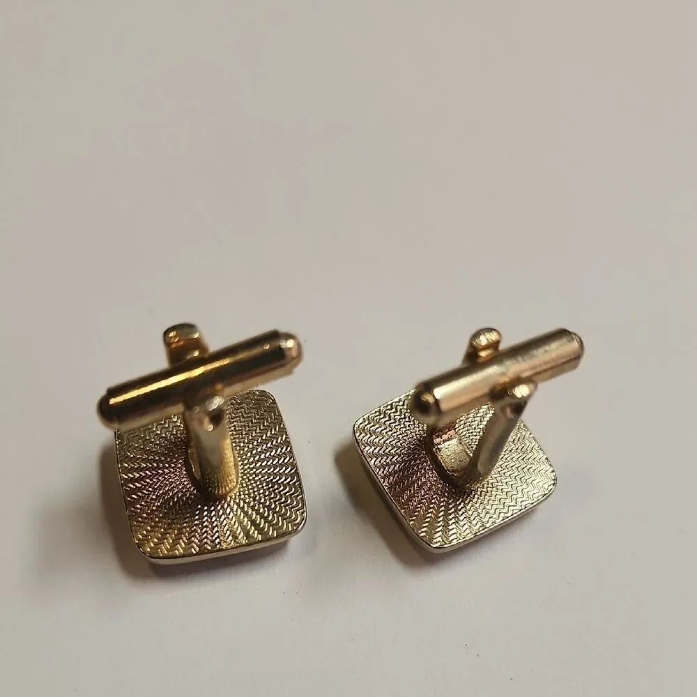 Gold and Black Cufflinks